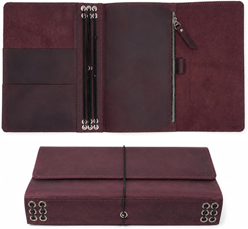 Leather journal cover - leather, a5