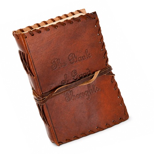 Handmade leather journal book - leather,