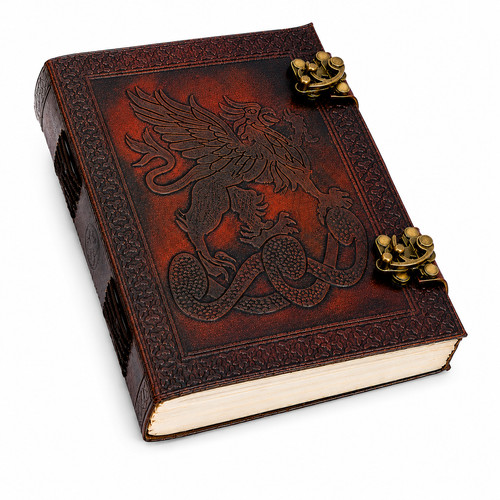 Embossed dragon journal - dragon,