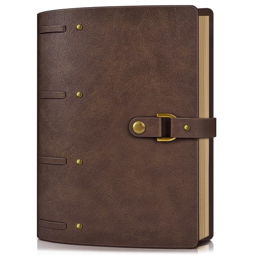 Leather journal notebook a6 - leather,